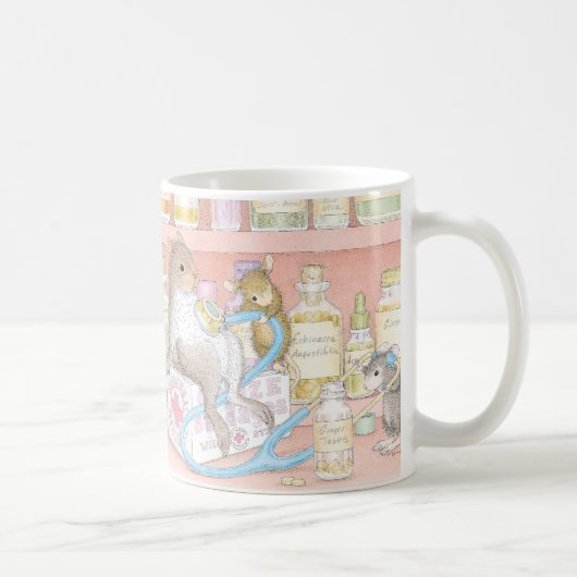 家マウスDesigns® -マグ コーヒーマグカップ (右)