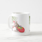 家マウスDesigns® -マグ コーヒーマグカップ (正面左)