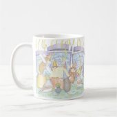 家マウスDesigns® -マグ コーヒーマグカップ (左)