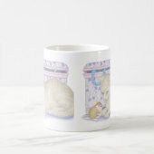 家マウスDesigns® -マグ コーヒーマグカップ (中央)