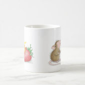 家マウスDesigns® -マグ コーヒーマグカップ (中央)