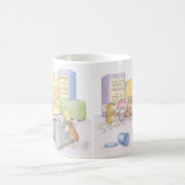 家マウスDesigns® -マグ コーヒーマグカップ (中央)