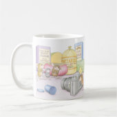 家マウスDesigns® -マグ コーヒーマグカップ (左)