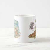 家マウスDesigns® -マグ コーヒーマグカップ (中央)