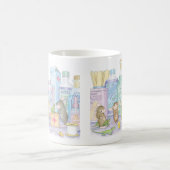 家マウスDesigns® -マグ コーヒーマグカップ (中央)