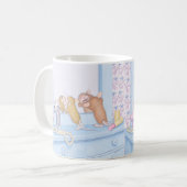 家マウスDesigns® -マグ コーヒーマグカップ (正面左)