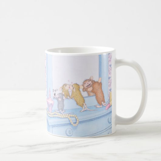 家マウスDesigns® -マグ コーヒーマグカップ (右)