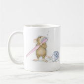 家マウスDesigns® -マグ コーヒーマグカップ (左)