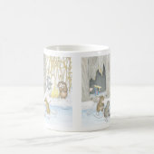 家マウスDesigns® -マグ コーヒーマグカップ (中央)