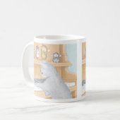 家マウスDesigns® -マグ コーヒーマグカップ (正面左)