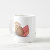 家マウスDesigns® -マグ コーヒーマグカップ (正面左)
