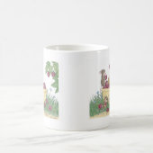 家マウスDesigns® -マグ コーヒーマグカップ (中央)