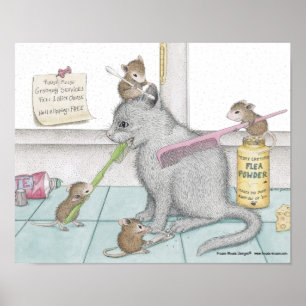 家マウスDesigns® -壁の芸術 ポスター