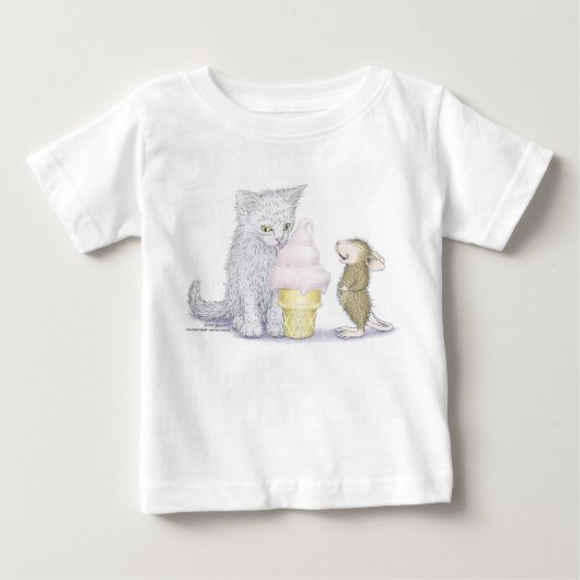 家マウスDesigns® -衣類 ベビーTシャツ (正面)