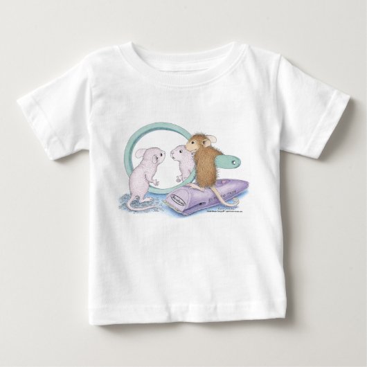 家マウスDesigns® -衣類 ベビーTシャツ (正面)