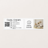 家ミニマルレンタルロゴ | QRコカスタムード 名刺 (外部フラット)