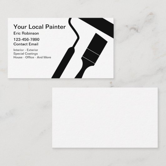 家ミニマル画家名刺 名刺 (正面/裏面)