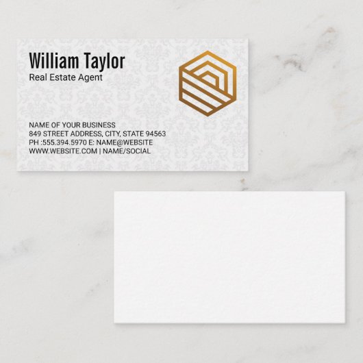 家モダンのロゴ |エテ実在スプロフェッショナル 名刺 (正面/裏面)