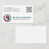 家モダンのロゴ | 実在地 | QRコード 名刺 (正面/裏面)