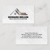 家モダンのロゴ |実在財産 名刺 (正面/裏面)