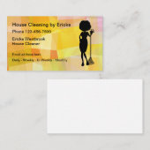 家モダンの掃除名刺 名刺 (正面/裏面)