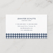 家モダンシンプルネイビー実在プライド 名刺 (裏面)