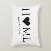 家モダンミニマル家族のギフパーソナライズされたト アクセントクッション (正面(垂直))