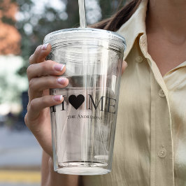 家モダンミニマル家族のギフパーソナライズされたト アクリルタンブラー