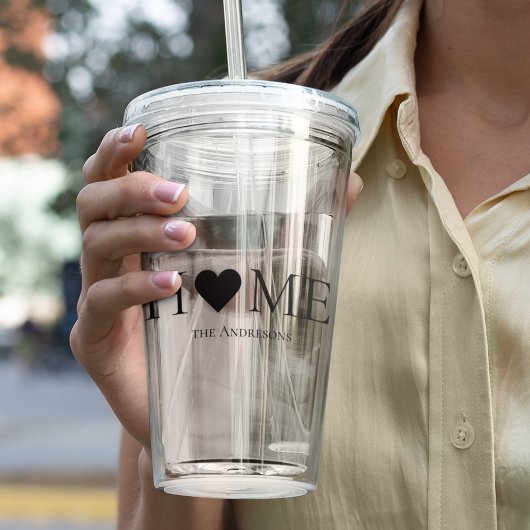 家モダンミニマル家族のギフパーソナライズされたト アクリルタンブラー