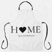 家モダンミニマル家族のギフパーソナライズされたト エプロン (正面)