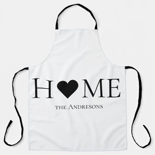 家モダンミニマル家族のギフパーソナライズされたト エプロン (正面)