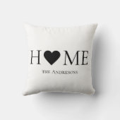 家モダンミニマル家族のギフパーソナライズされたト クッション (裏面)