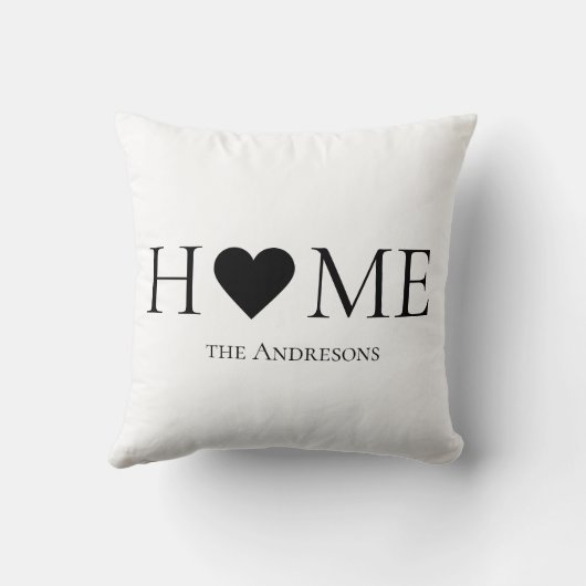 家モダンミニマル家族のギフパーソナライズされたト クッション (裏面)