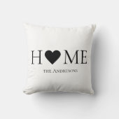 家モダンミニマル家族のギフパーソナライズされたト クッション (正面)