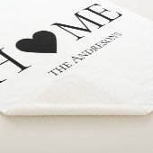 家モダンミニマル家族のギフパーソナライズされたト シェルパブランケット (3/4)