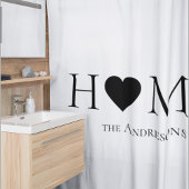 家モダンミニマル家族のギフパーソナライズされたト シャワーカーテン