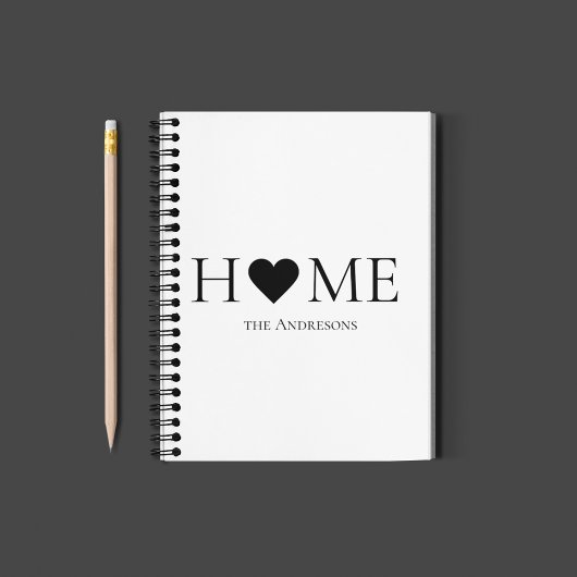 家モダンミニマル家族のギフパーソナライズされたト ノートブック