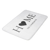 家モダンミニマル家族のギフパーソナライズされたト バスマット (アングル)