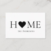 家モダンミニマル家族のギフパーソナライズされたト 名刺 (正面)