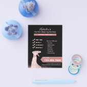 家モダン内清掃ハウスのメイド保サービス チラシ (シングル)