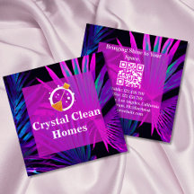 家モダン内清掃メイドロゴQRコード