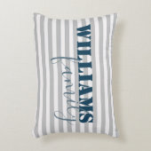 家モダン家ストライプモノグラム アクセントクッション (正面(垂直))