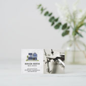 家モダン屋 |白大理石 |鍵 名刺 (スタンド正面)