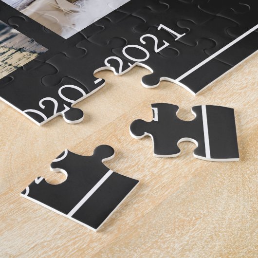 家モダン族写真モノグラムの8枚 ジグソーパズル (側面)