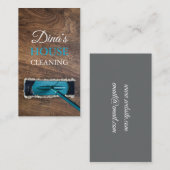 家モダン清掃係メイド 名刺 (正面/裏面)