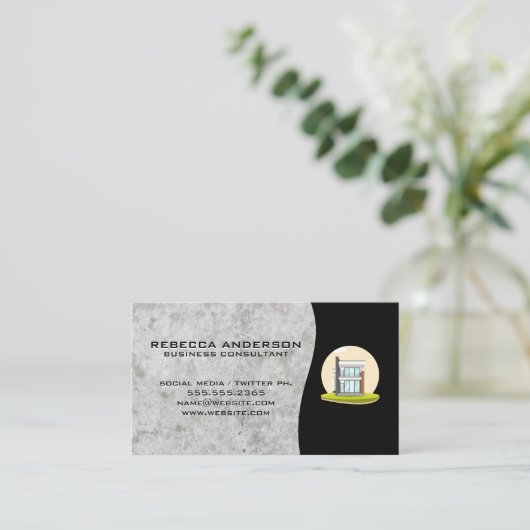 家モダン 名刺 (スタンド正面)