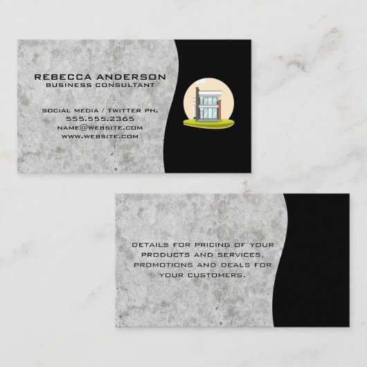 家モダン 名刺 (正面/裏面)