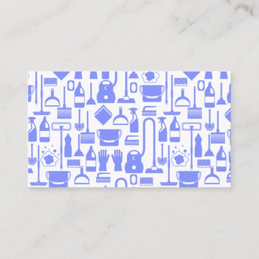 家ユニーク守青パターン清掃サービス 名刺 (裏面)