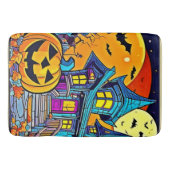 家不気味幽霊のよく出るのアートワーク バスマット (正面)