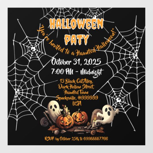 🎃家不気味幽霊のよく出る窓の固定👻🕷️ ウィンドウサイン (シート)